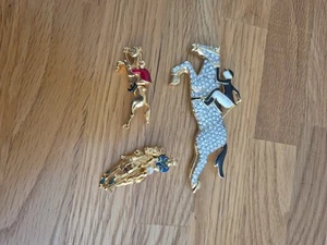 Horse Brooches Enamel - Picture 1 of 5