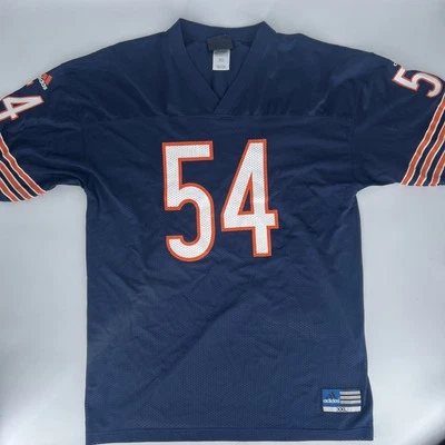 Camiseta vintage del equipo Adidas Brian Urlacher #54 Chicago Bears NFL azul para hombre 2XL Foto 1 de 4