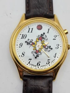 Rare Vintage 1990's Lorus Musical Mickey Mouse Watch New Battery No Sounds - Bild 1 von 5