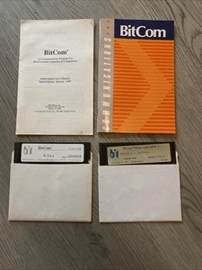 BitCom Program Software 5.25" Floppy Disks and User's Manuals 1989-1991 - Photo 1/3