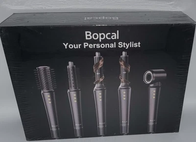 **Novo e lacrado**Bopcal seu personal stylist -5 em 1 modelador de ar quente, secador de cabelo - Imagem 1 de 4