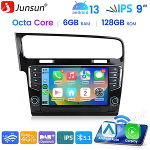 128G Carplay 9'' Android 14 Autoradio Für VW Golf VII MK7 13-2020 GPS Navi 4G BT - Bild 1 von 20