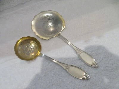 Magnificent 1900 French 950 silver 2p strawberry serving set LXVI art nouveau - Image 1 of 4