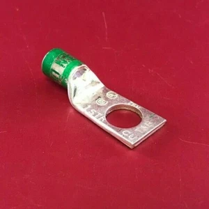 THOMAS & BETTS 54150 STANDARD TONGUE COMPRESSION LUG 1 HOLE, 1/2" STUD, 1 AWG - Picture 1 of 3