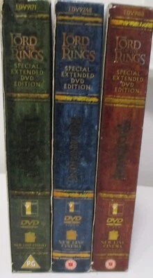 THE LORD OF THE RINGS All 3 Films Extended Edition 12 Discs DVD - Image 1 of 4