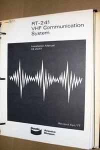 Honeywell Bendix King RT-241 VHF COMM System Installation manual IB2241 - Picture 1 of 1