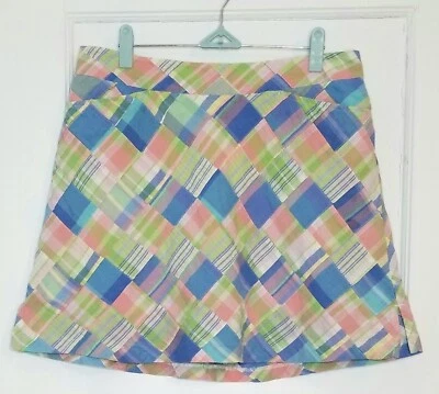 Lady Hagen Women's Athletic Golf Skort Size 8 Madras - Image 1 of 4