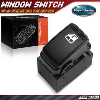 Interruptor de ventana eléctrica del lado izquierdo del conductor trasero para Kia Sportage 2005 2006 2007-2010 Foto 1 de 4