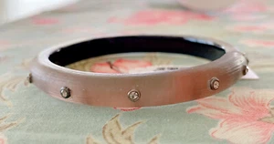 Alexis Bittar 'Lucite - Neo Bohemian' Hinged Bangle Bracelet - Brown, NWT - Picture 1 of 12