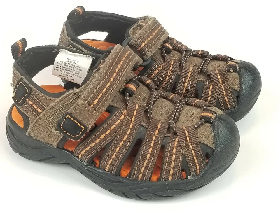 Sandalias Circo marrón y naranja para niños talla 5 Foto 1 de 4