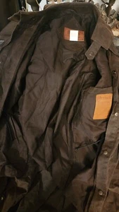 Outback Mens Trench Coat Duster Jacket Sz Medium Riding Western Wear - Picture 1 of 4