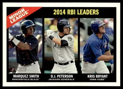 2015 Topps Heritgae Minor Leage #198 Marquez Smith/Peterson / Kris Bryant Rookie - Image 1 of 1