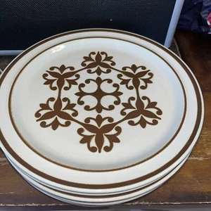 Casual Ceram Stoneware Electra Range Malaga Pattern Dinner Plate Set Of 4 10.5” - Picture 1 of 2