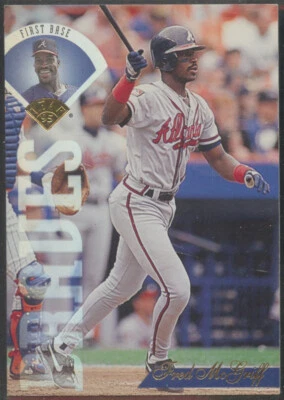 1995 Leaf #232 Fred McGriff Atlanta Braves HOF - Image 1 of 2