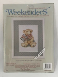 Weekenders Countless Cross Stitch, Bearing Bouquets, 5" x 7", New in Package - Picture 1 of 3