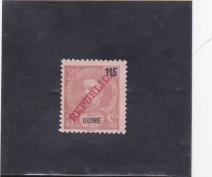 PORTUGUESE GUINEA STAMP D. CARLOS I 115 C. SURCHARGED (1911) MH - Picture 1 of 1