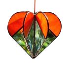 Mehrseitiger Herz-Anhnger, 3D Herz Acryl Sonnenfnger Ornamente, Anhnger