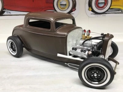 All New 1/8 scale CHOPPED 1932 Ford 3 Window Body Big Deuce 32 coupe rc Resin - Image 1 of 4