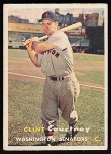 1957 Topps Clint Courtney #51 CARTOLINA BASEBALL Washington Senators - Foto 1 di 2