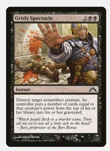 Grisly Spectacle #66 Gatecrash Magic Card With Protective Sleeve - Picture 1 of 3