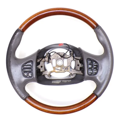 Volante Ford Excursion 99-07 F250 Lincoln Navigator cuero gris madera Foto 1 de 4