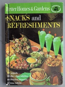 Vintage 1963 Better Homes & Gardens Snacks and Refreshments Hardcover Cookbook - Picture 1 of 5