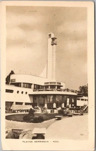C1930s MENDOZA, Argentina RPPC Foto Postal "PLAYAS SERRANAS" Edificio Art Deco. - Imagen 1 de 2
