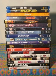 Dwayne The Rock Johnson (21-Movie DVD/Blu-Ray Lot) Fast Furious 5 6 7 Doom Mummy - Imagen 1 de 11