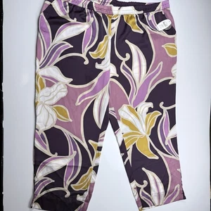 Pantalones de pijama para mujer Secret Treasures 3X prendas de dormir con estampado floral púrpura - Imagen 1 de 8