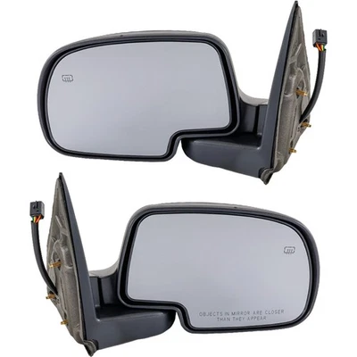 Power Heated w/ Puddle Light Side View Mirrors Pair Set for Chevy GMC - Image 1 of 4