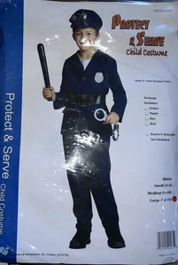 Policeman Deluxe Child Costume Large 10-12 NOS Rubies - Picture 1 of 2