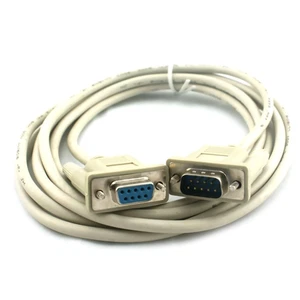 9Pin RS-232 Male to Female M/F DB9 Male to DB9 Female Serial Extension Cable - Afbeelding 1 van 6