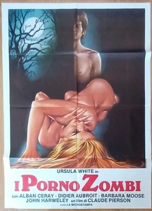 The Porno Zombies ORIGINAL Italian 1p '77 POSTER sexy gloomy naked Ursula White! - Picture 1 of 4