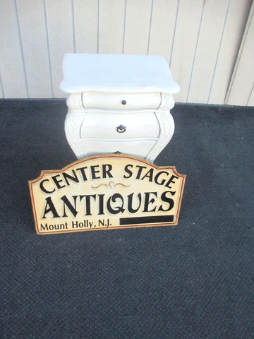 63997 White Decorator Nightstand End Table Stand Cover