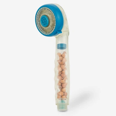 HANDHELD WATER SAVING SHOWER 65MM BATHROOM MODERN 2 MODE FILTER TRANSPARENT