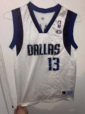 Camiseta de Colección Campeón Dallas Mavericks Steve Nash #13 NBA Blanca Niños Talla M Foto 1 de 2