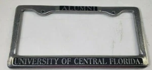 University of Central Florida on Black Background Alumni License Plate Frame - Picture 1 of 5
