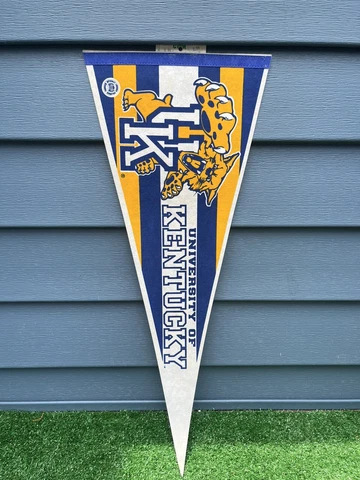University Of Kentucky Wildcats Wincraft Pennant Blue White Wincraft Cover
