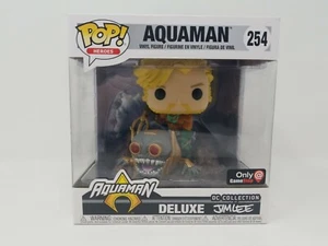 Funko Pop! Heroes DC Collection Deluxe Jim Lee Aquaman #254 Gamestop Exclusive - Picture 1 of 8