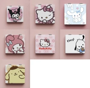 Portable Dual Side Hello Kitty Compact Mirror Sanrio Compact Mirror - Picture 1 of 17