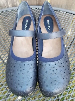 Женские Rialto Visalia Mary Jane цветочный сабо каблуки темно-синий размер 11 М - Изображение 1 из 4