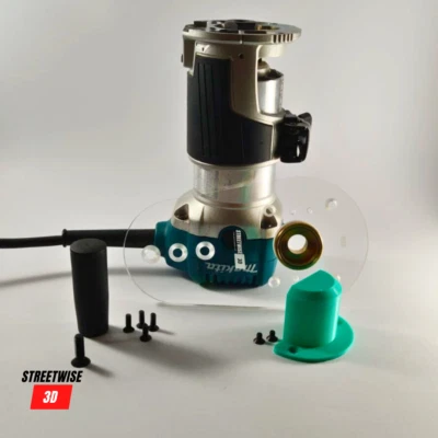 Makita Router Brass Guide Base Plate for DRT50, RT0700, KATSU 18V Trimmer - Image 1 of 4