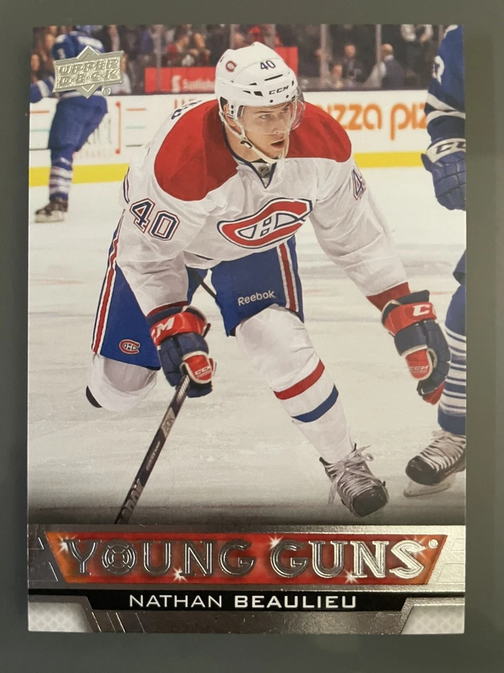 13-14 Upper Deck Young Guns Nathan Beaulieu Rookie RC Card - Image 1 of 1