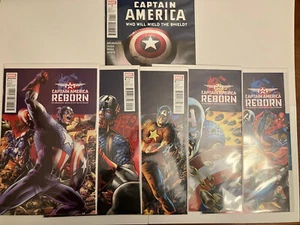Captain America Reborn 1, 2, 3, 4,5 Full Mini Series & Who Will Wield The Shield - Picture 1 of 14