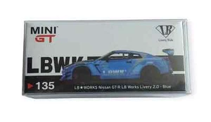 TSM Mini GT 135 LB Works Nissan GT-R R35 LBWK Blue 1:64 - Picture 1 of 1