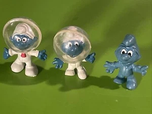 Seltener Astronautenschlumpf Astro Space Walbaurer Promo Bully Mond Astronot Variantenset - Bild 1 von 10