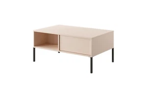 DAST Tavolino da Salotto 96x60x44 cm Beige Design Moderno - Foto 1 di 7