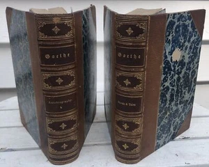 Antique 1871 & 1872 Goethe Auto Biography & Novels And Tales Very NICE - Imagen 1 de 9