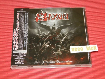 11B SAXON HELL, FIRE AND DAMNATION WITH BONUS TRACK 2024 JAPAN CD Foto 1 de 3