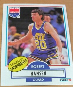 1990 Fleer Basketball Robert Hansen #186 - Many Non - Sport & Sport Cards Avail